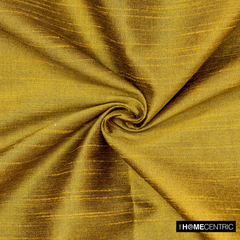 Dark Gold Art Silk/Faux Silk Fabric by the Metre, 1 Metre Gold Silk Fabric