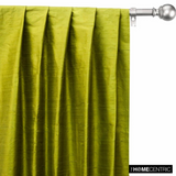 Chartreuse 100% Pure Silk Dupioni Fabric By The Metre