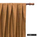 Dark Tan Art Silk / Faux Silk Fabric By The Metre