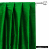 Emerald Green 100% Pure Silk Dupioni Fabric By The Metre