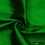 Emerald Green 100% Pure Silk Fabric By The Metre