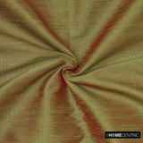 Green And Orange Faux Silk Fabric By The Metre