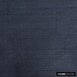 Midnight Blue 100% Pure Silk Dupioni Fabric By The Metre