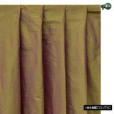 Lime Green And Pink Art Silk / Faux Silk Fabric By The Metre