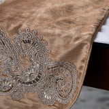 Paisley Swirl - Gold Velvet Decorative Table Runners