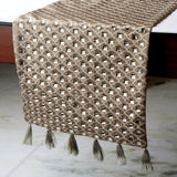 Crystal Gazer - Gold Silk Decorative Table Runners