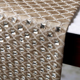 Crystal Gazer - Gold Silk Decorative Table Runners