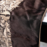 Maahru - Brown Silk Decorative Table Runners