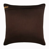 Tulip Tropicava - Dark Brown Art Silk Throw Pillow Cover