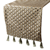 Crystal Gazer - Gold Silk Decorative Table Runners