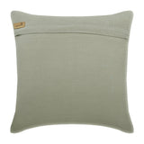 Grey Half Tone - Grey Linen & Faux Leather Throw Cushion Cover
