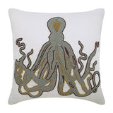 Grey Squid - Gray Cotton Linen Cushion Pillow Cover