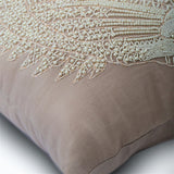 Butterfly Fish - Mocha Cotton Linen Decorative Euro Sham