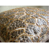 Leopard Spots - Beige Art Silk Throw Pillow Cover