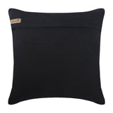Black Diamond - Black Faux Leather Throw Cushion Cover