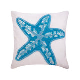 Starfish Island - White Linen Throw Cushion Cover