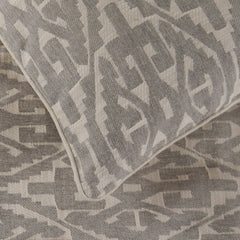 Grey Aztec - Cotton Grey Decorative Bed Runner and Cushion Cover