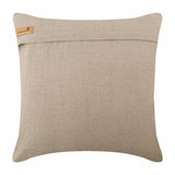Blooming Maze - Mocha Cotton Linen Throw Pillow Cover