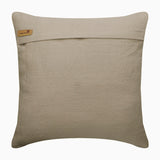 Crystallised Feathers - Beige Linen Throw Cushion Cover