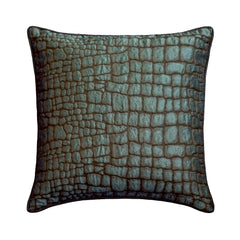 Animal Shimmer - Blue Jacquard Throw Cushion Cover