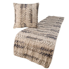 Tie Dye Chevy - Cotton Grey Decorative Bed Runner and Cushion Cover