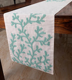 Beach Coral - Silk Ivory Decorative Table Runner