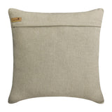 Animal Spur - White Linen & Faux Leather Throw Pillow Cover