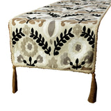 Atushi - Beige Linen Decorative Table Runner