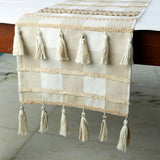 Buffalo Check Decor - Beige Cotton Decorative Table Runner