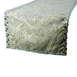 Timothy - Silver Jacquard Decorative Table Runner