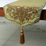 Orla - Gold Silk Decorative Table Runner