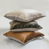 Brown Velvet Throw Cushion Cover - Velvet Choco Jules