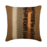 Feather Friend - Beige Linen Throw Cushion Cover