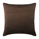 Floral Spark - Brown Art Silk Decorative Euro Sham