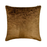 Brown Velvet Throw Cushion Cover - Velvet Choco Jules