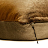 Brown Velvet Throw Cushion Cover - Velvet Choco Jules