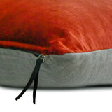 Brown Velvet Throw Cushion Cover - Velvet Choco Jules