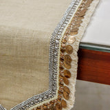 Marima - Beige Burlap Decorative Table Runner