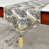 Panra - Black Cotton Decorative Table Runner