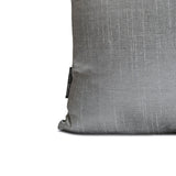 Silver Gray Luxury Pack of 2 - Silver Grey Art Silk Throw Cushion Cover
