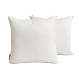 White Luxury Pack of 2 - White Art Silk Throw Cushion Cover