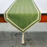Harmony In Hemp - Green Jute Decorative Table Runner