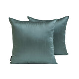 Smoky Green Luxury Pack of 2 - Smoky Green Art Silk Throw Cushion Cover