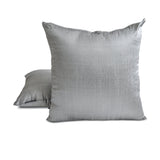 Beige Art Silk Throw Cushion Cover Pack Of 2 - Beige Luxury