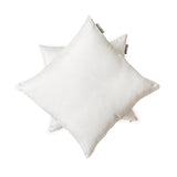 White Luxury Pack of 2 - White Art Silk Throw Cushion Cover