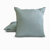 Dusky Blue Pack of 2 - Dusky Blue Art Silk Throw Cushion Cover