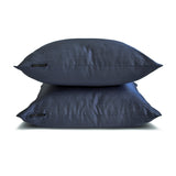 Midnight Blue Luxury Pack of 2 - Midnight Blue Art Silk Throw Cushion Cover
