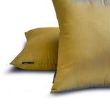 Turquoise Gold Luxury Pack of 2 - Turquoise & Gold Art Silk Throw Cushion Cover