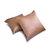 Copper Luxury Pack of 2 - Copper Art Silk Throw Cushion Cover