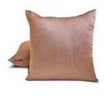 Copper Luxury Pack of 2 - Copper Art Silk Throw Cushion Cover